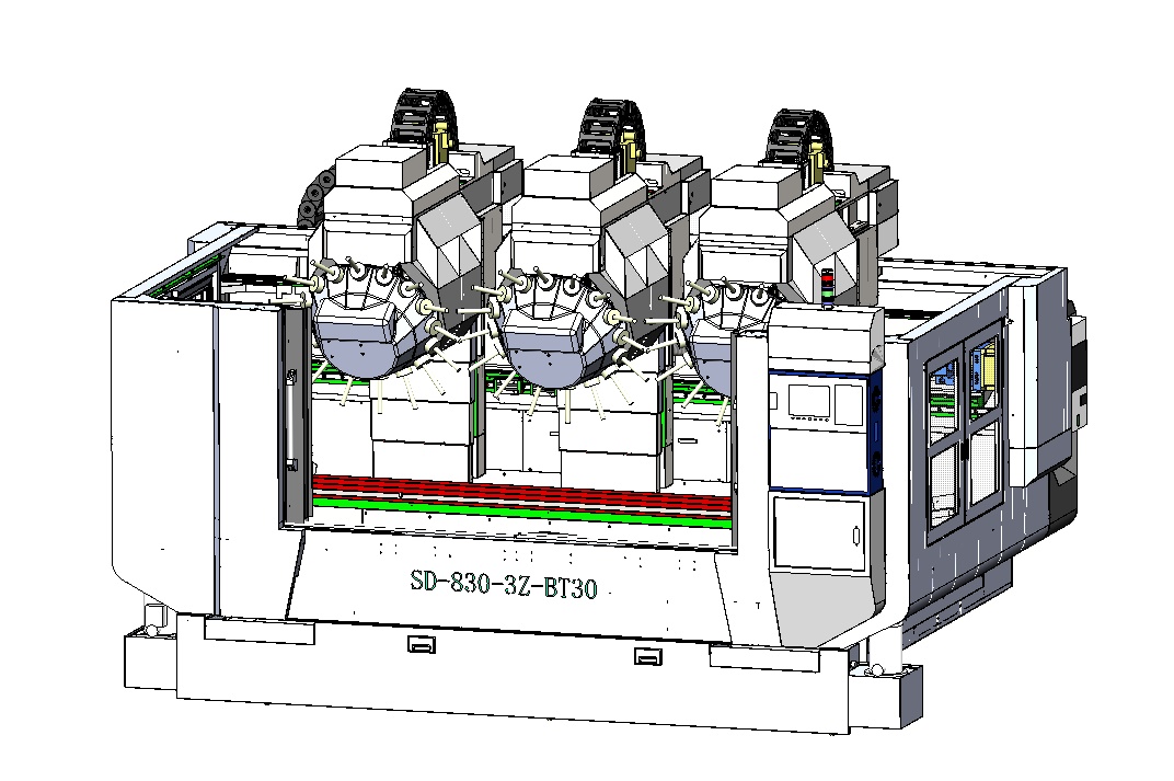 三头型材加工中心SD2500-3Z-BT30技术规格书